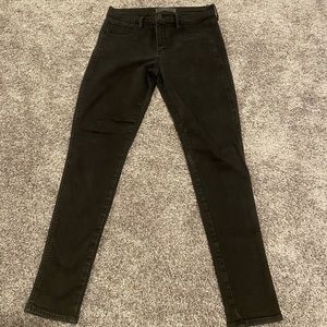 Gap Fleece lined skinny jeans Black 32 long tall